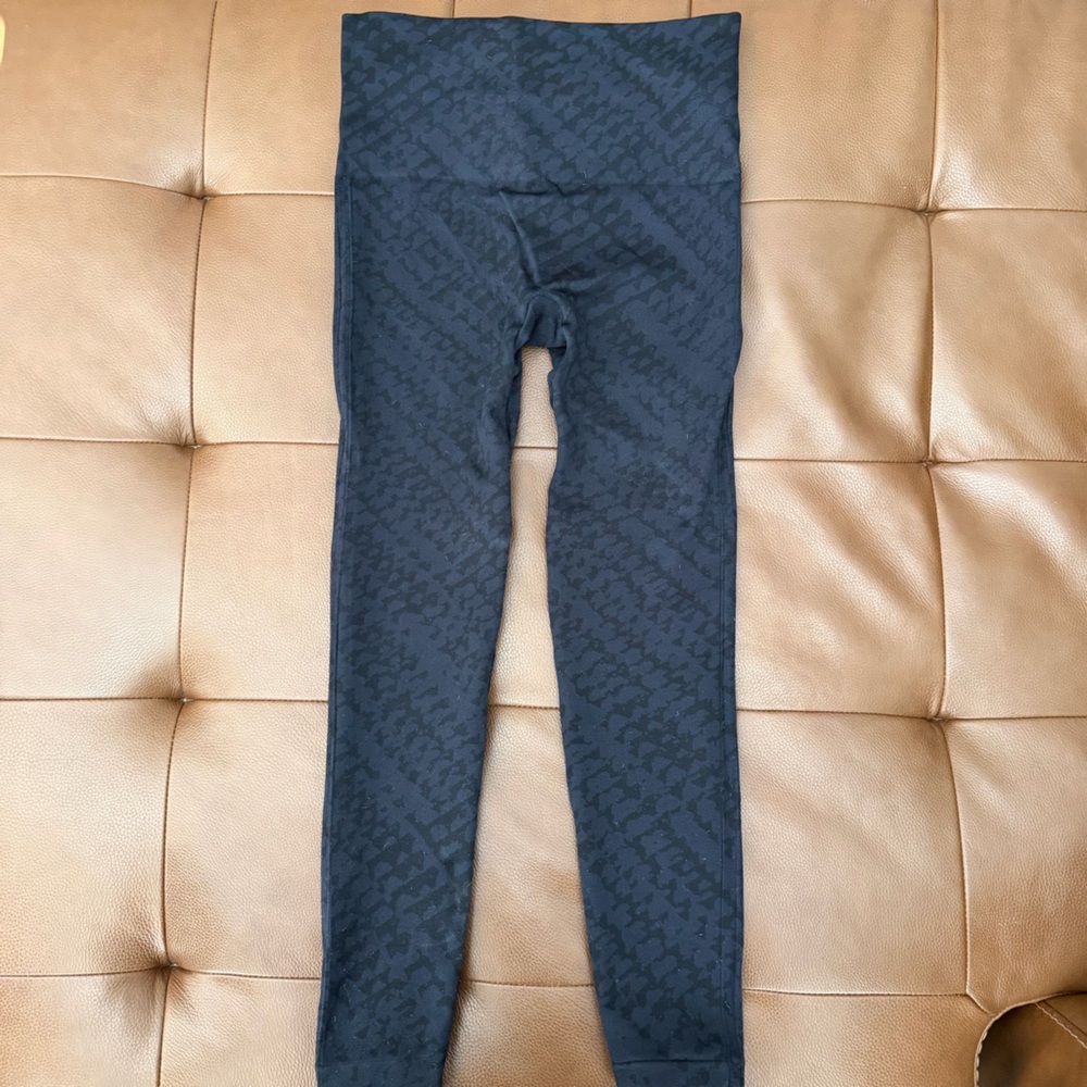 SPANX Black Patterned Leggings